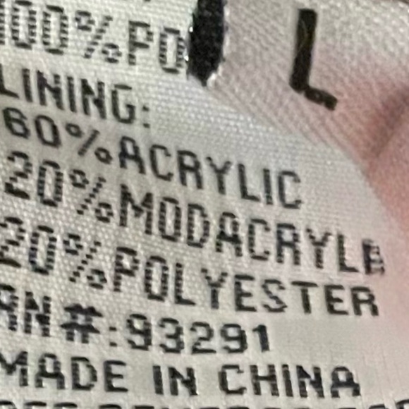 True Grit Faux Suede Fur Trim Jacket Size Large - Picture 8 of 9